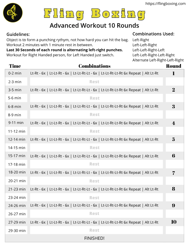 Fling Boxing Beginner Program